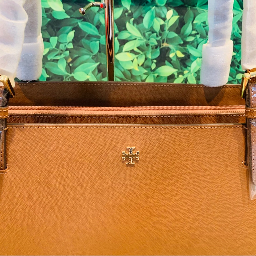 TORY BURCH Emerson Leather Large Buckle Tote - Picture 3 of 8